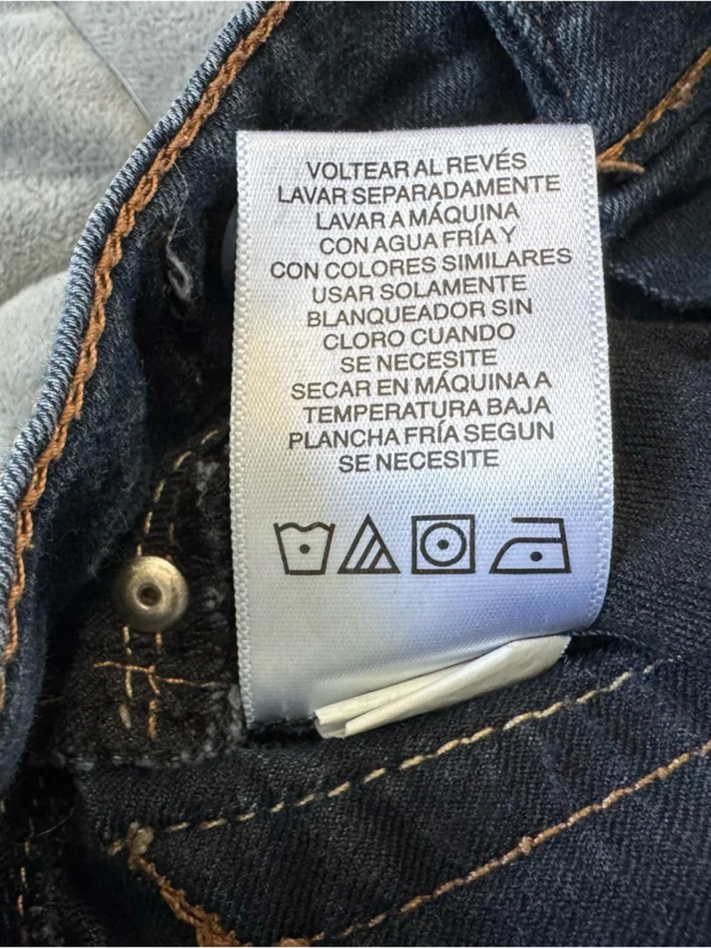 Jordache Jeans Kids Dark Blue Skinny Jeans Size 6 Horse Logo Comfy Play School - Picture 4 of 7